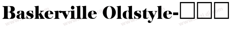 Baskerville Oldstyle字体转换